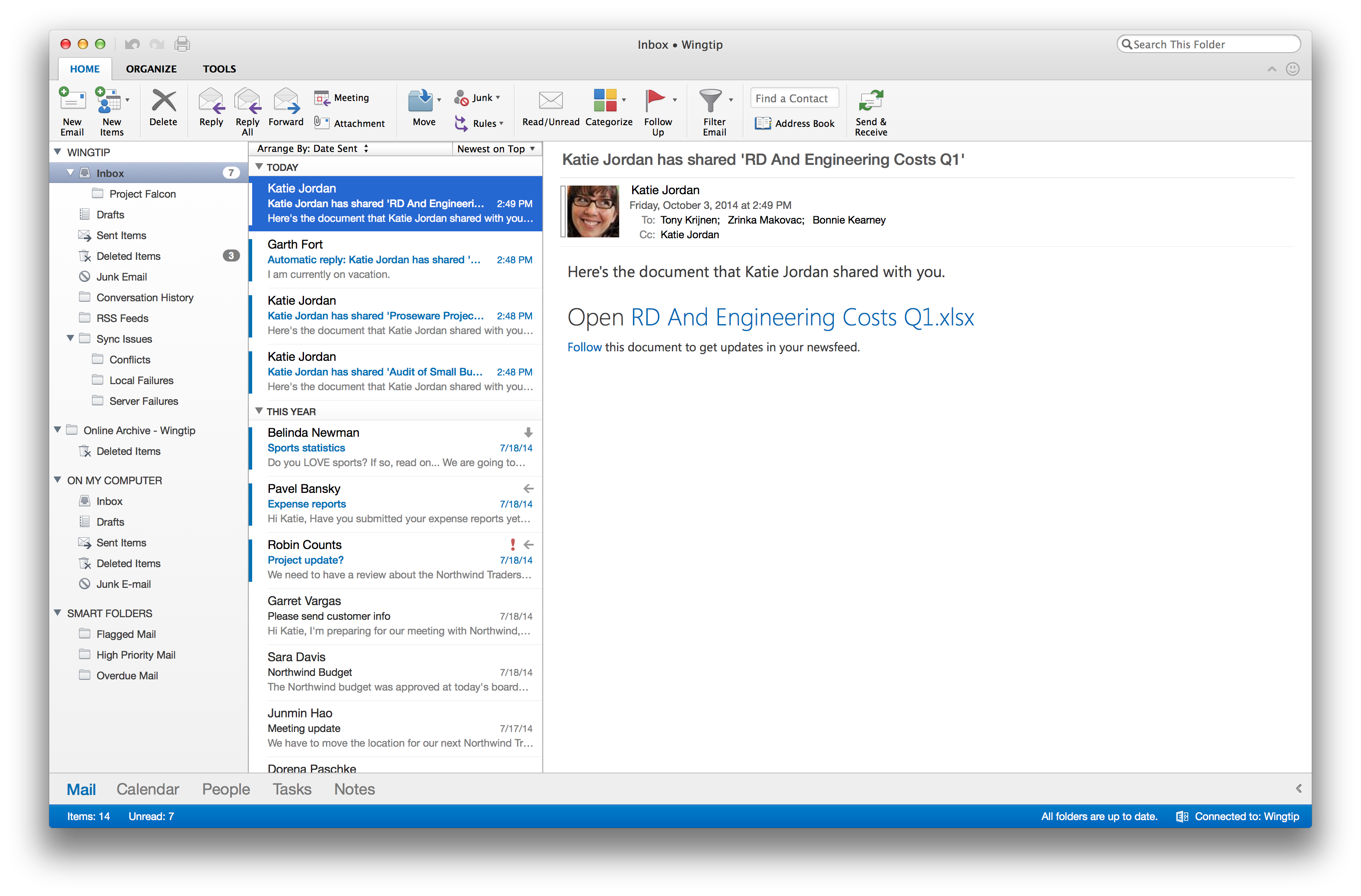 Office 365 mail on mac